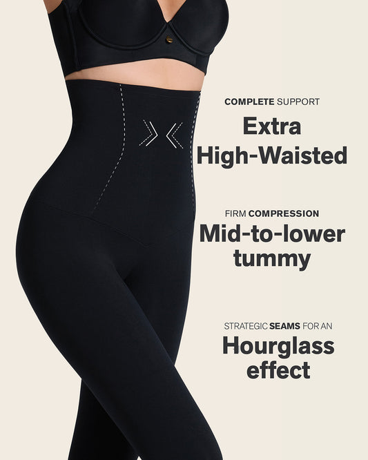 Leggings mit extra hohem Bund und fester Kompression