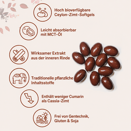 Eloritas Ceylon-Zimt-Weichkapseln
