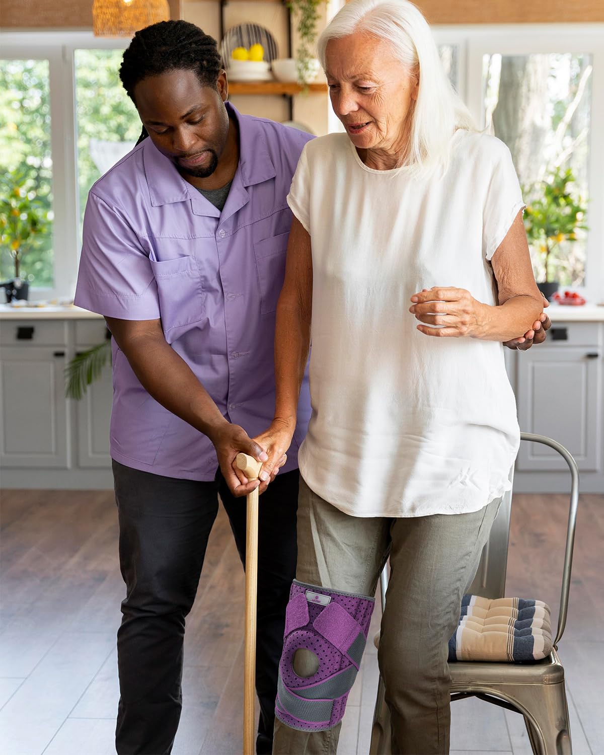 ABYON verstellbare Kniebandage mit Stabilisatoren