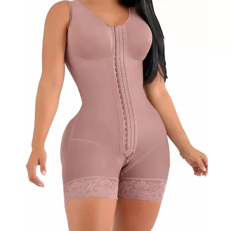 FAJAS COLOMBIANAS SHAPEWEAR FÜR DAMEN BAUCHKONTROLLE NACH OPERATIONEN GANZKÖRPERFORMER PO-LIFTER MIT REISSVERSCHLUSS IM ZWISCHENSCHRITT