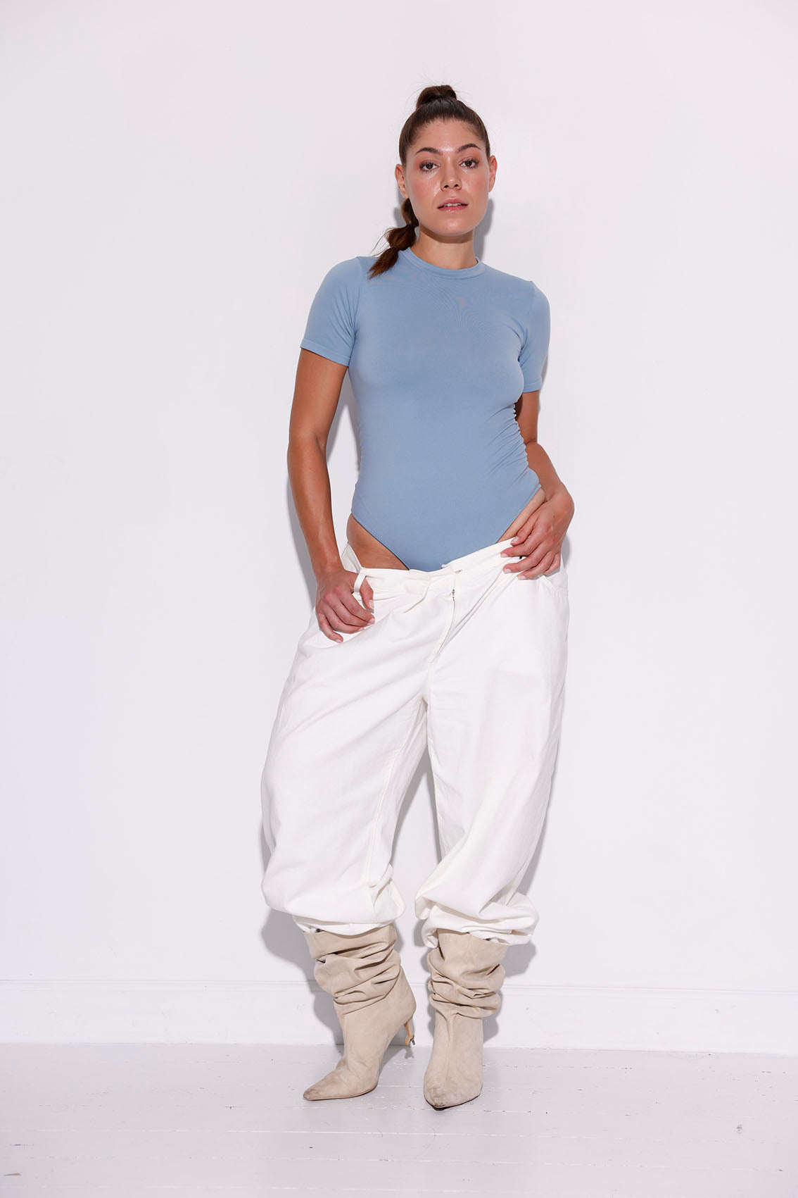 Fearless Bodystocking w/Logo Functional Comfort-Frost Blue