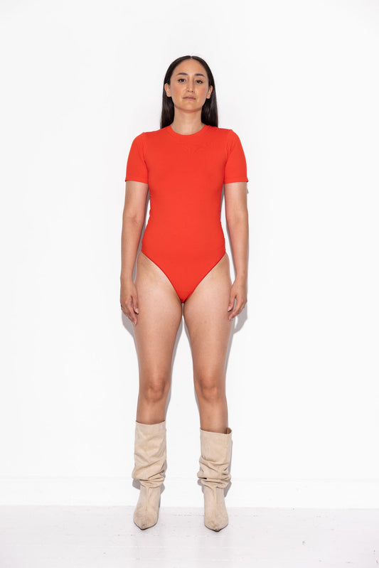 Fearless Bodystocking w/Logo Functional Comfort-Crush Red