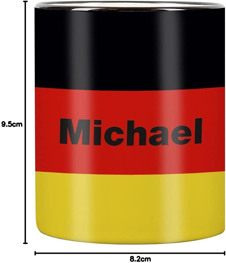 🎉🔥Herz & Heim® Tasse mit Wunschnamen und Flagge - Deutschland -