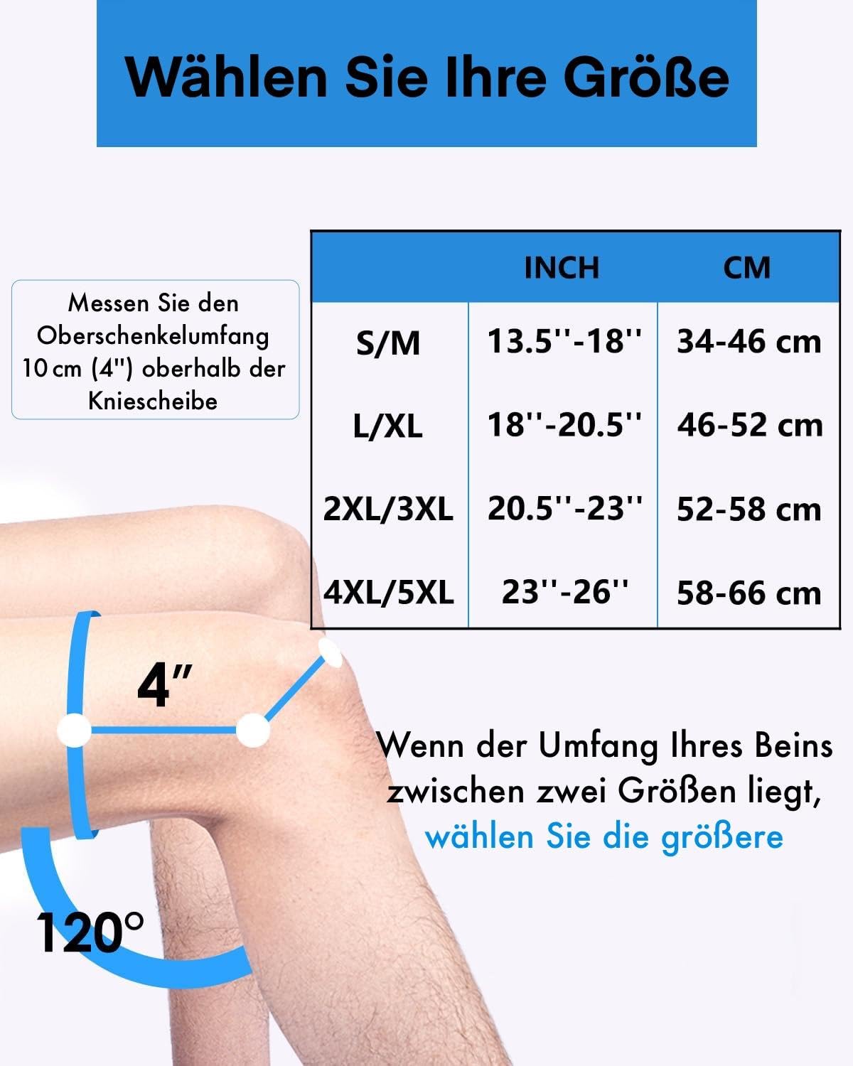 ABYON verstellbare Kniebandage mit Stabilisatoren
