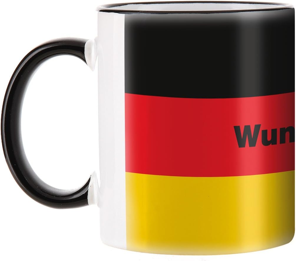 🎉🔥Herz & Heim® Tasse mit Wunschnamen und Flagge - Deutschland -