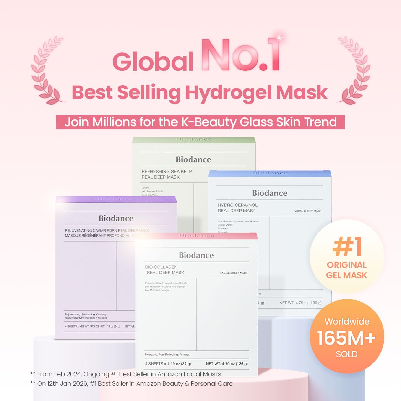 INIA LED Maske mit Rot- & Blaulicht