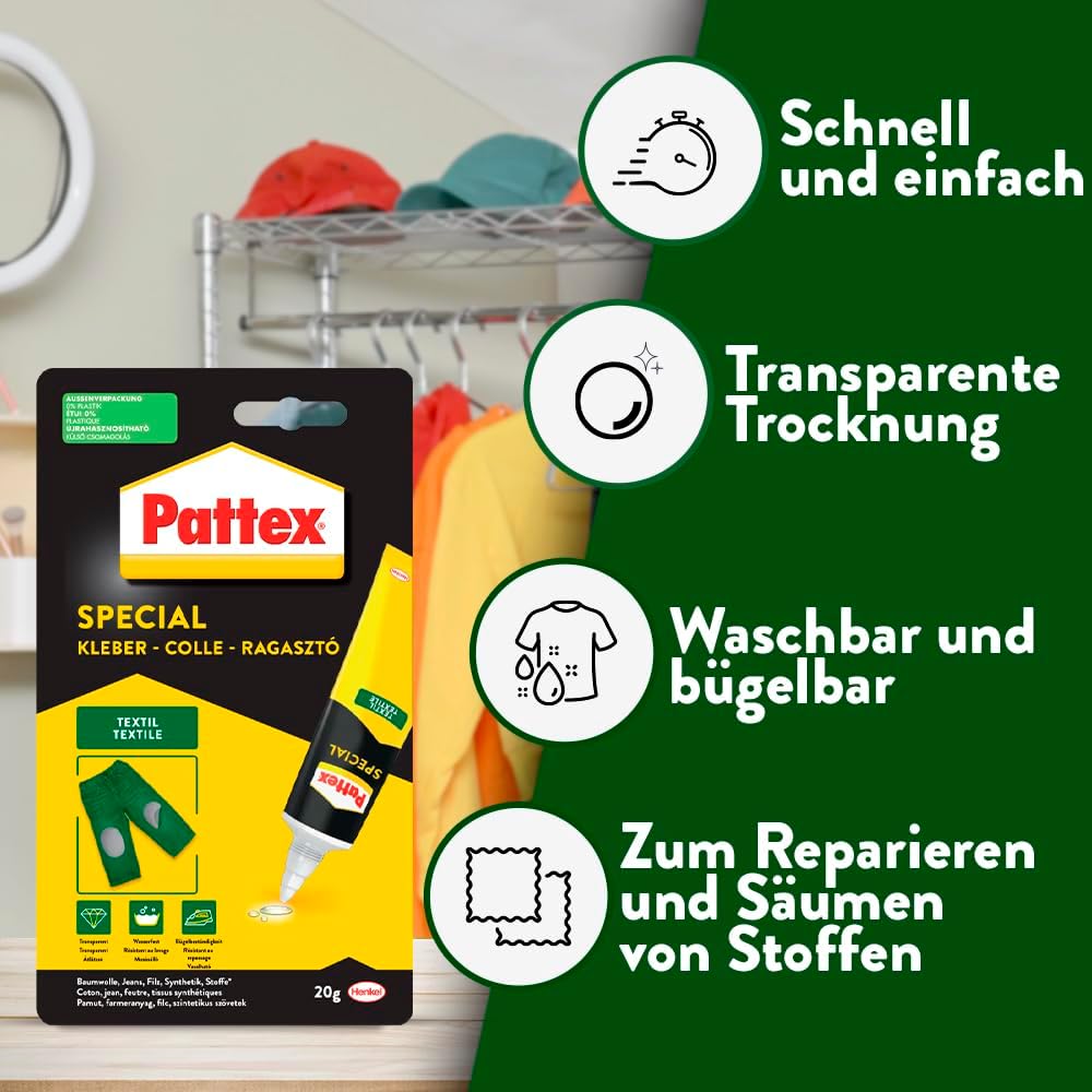 Pattex Stoffkleber waschbeständig 20 g