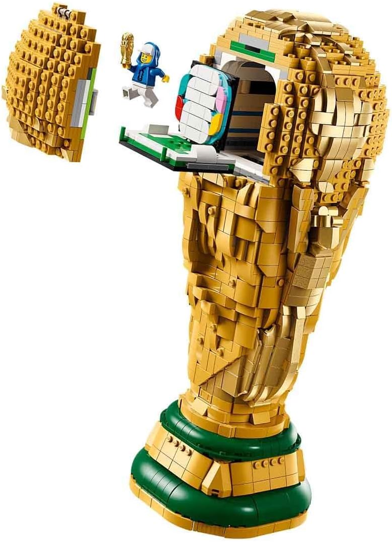 Editions Sports Offizieller Pokal der FIFA Fußball-Weltmeisterschaft - 3D DIY Modell mit sammelbarer Minifigur - Fußball Geschenk für Jungen & Mädchen ab 12 Jahren und Erwachsene Fans