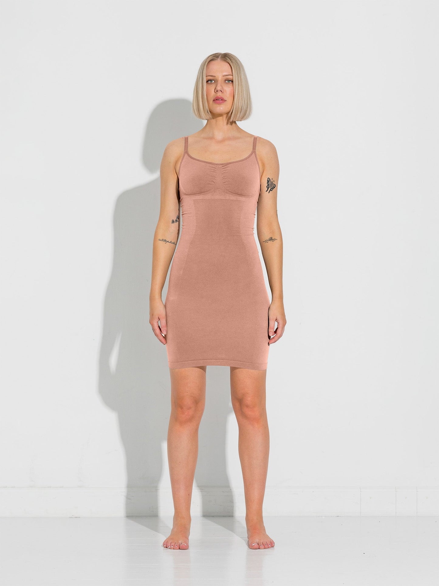 Second Skin Slip Dress - Tan