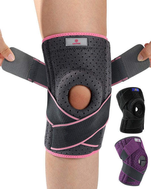 ABYON verstellbare Kniebandage mit Stabilisatoren