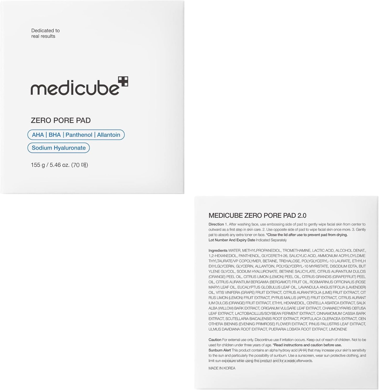 medicube Zero Pore Pad 2.0, 70 Pads