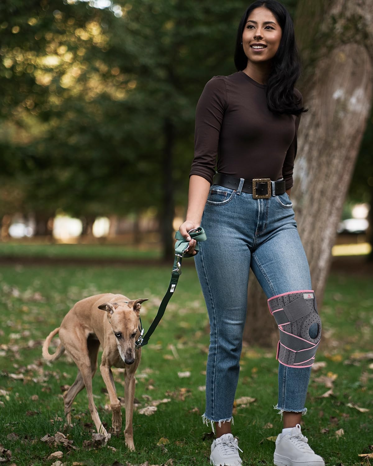 ABYON verstellbare Kniebandage mit Stabilisatoren