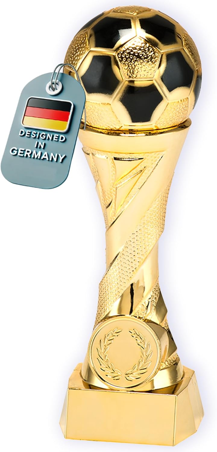 Larius Pokal Ehrenpreis Fußball in Gold und Silber mit Wunschgravur