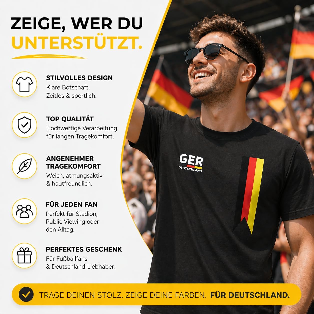 ⚽ Große WM-Aktion! 50 % Rabatt! 🎉🔥Deutschland WM 2026 Trikot - für Herren & Damen - zur Fußball Weltmeisterschaft - Germany Fanartikel
