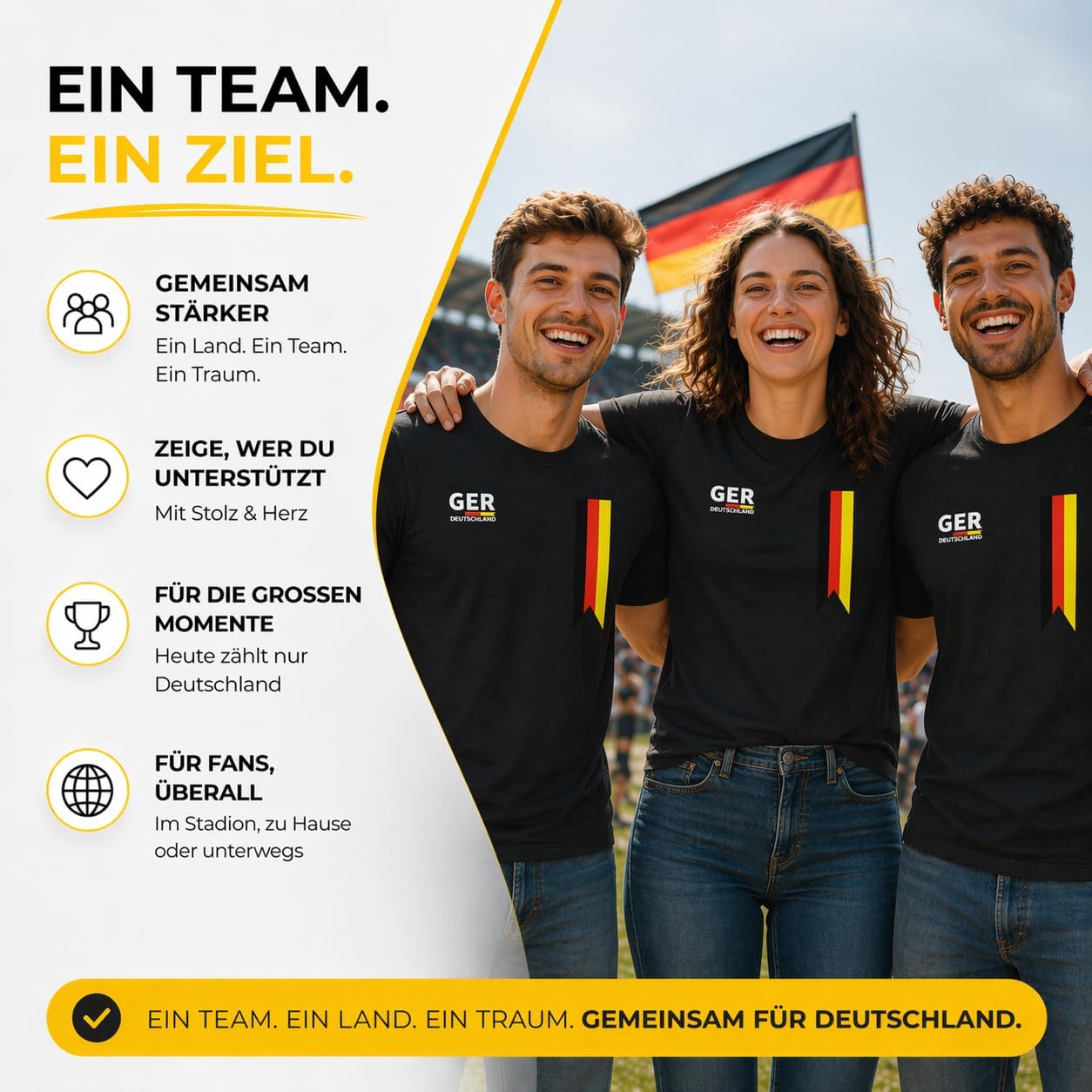 ⚽ Große WM-Aktion! 50 % Rabatt! 🎉🔥Deutschland WM 2026 Trikot - für Herren & Damen - zur Fußball Weltmeisterschaft - Germany Fanartikel
