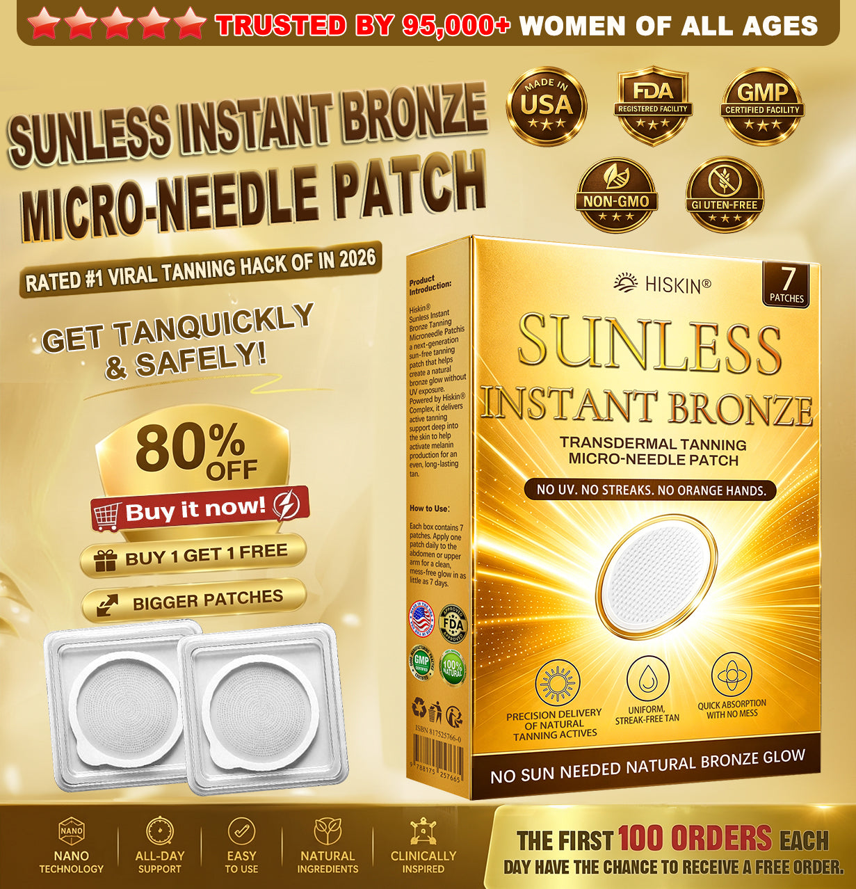☀️𝑶𝒇𝒇𝒊𝒄𝒊𝒂𝒍 𝑺𝒕𝒐𝒓𝒆 | ☀️ 𝐇𝐢𝐬𝐤𝐢𝐧® 𝐒𝐮𝐧𝐥𝐞𝐬𝐬 𝐈𝐧𝐬𝐭𝐚𝐧𝐭 𝐁𝐫𝐨𝐧𝐳𝐞 𝐓𝐚𝐧𝐧𝐢𝐧𝐠 𝐌𝐢𝐜𝐫𝐨𝐧𝐞𝐞𝐝
