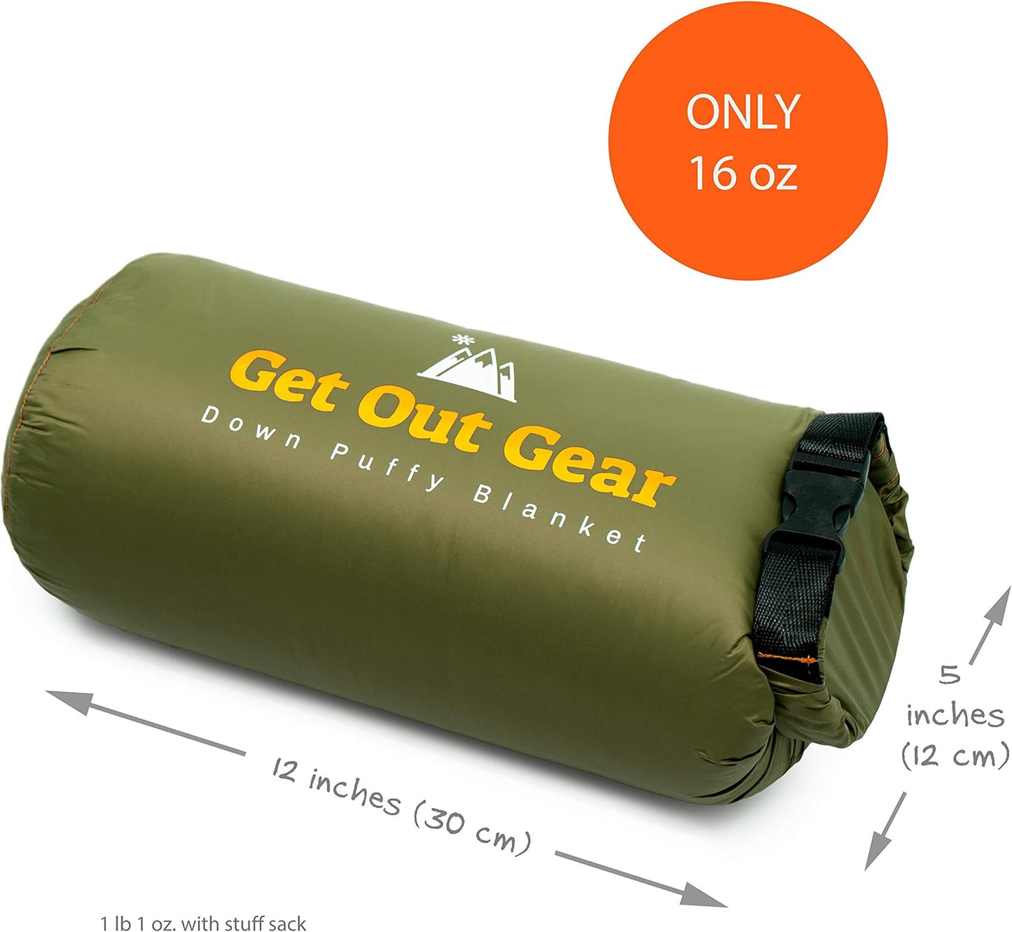 Get Out Gear Daunen-Campingdecke – für den Außenbereich, leicht, verstaubar, 650 Füllung, kompakt, wasserdicht und warm, Rucksackreisen, Steppdecke für Camping, Wandern, Reisen, Hängematte