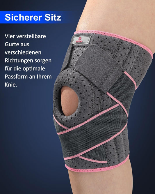 ABYON verstellbare Kniebandage mit Stabilisatoren
