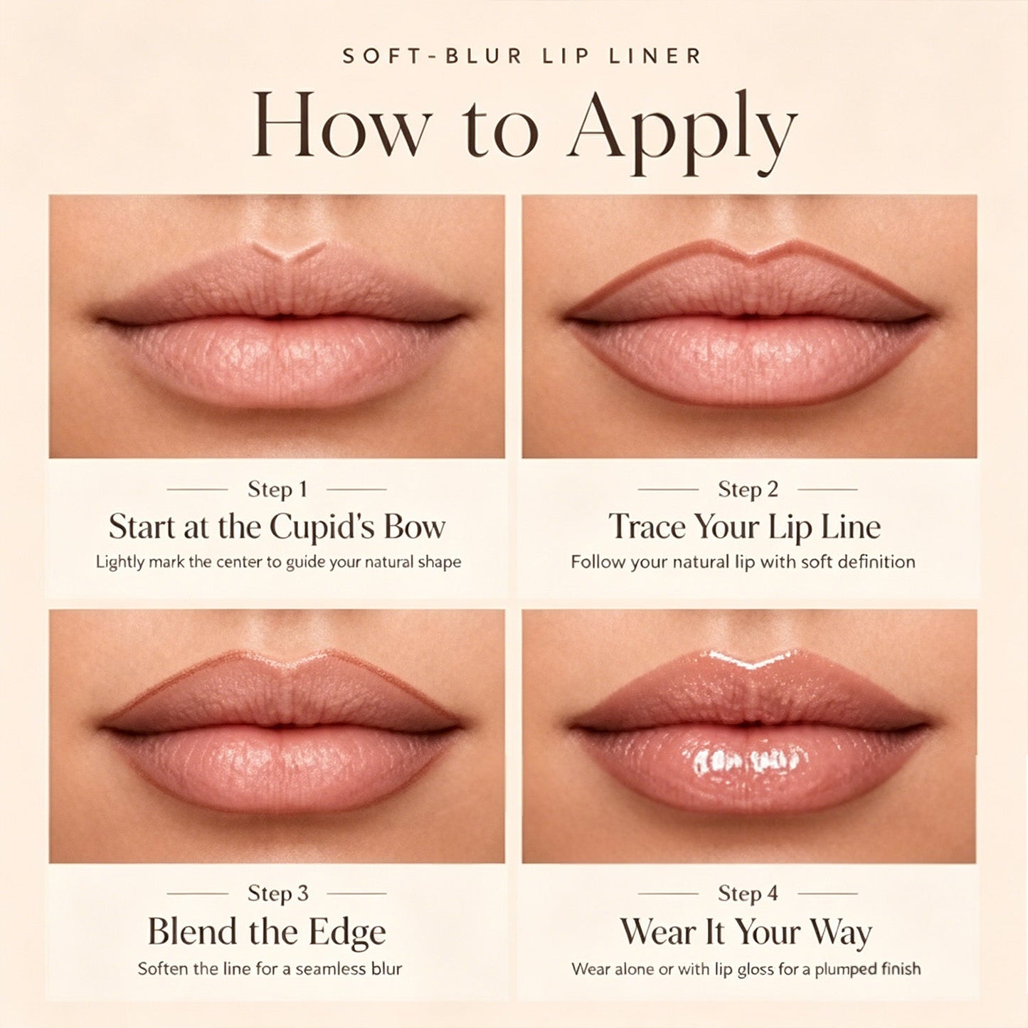 💄vibeourplus Voller wirkende Lippen – mühelos definiert