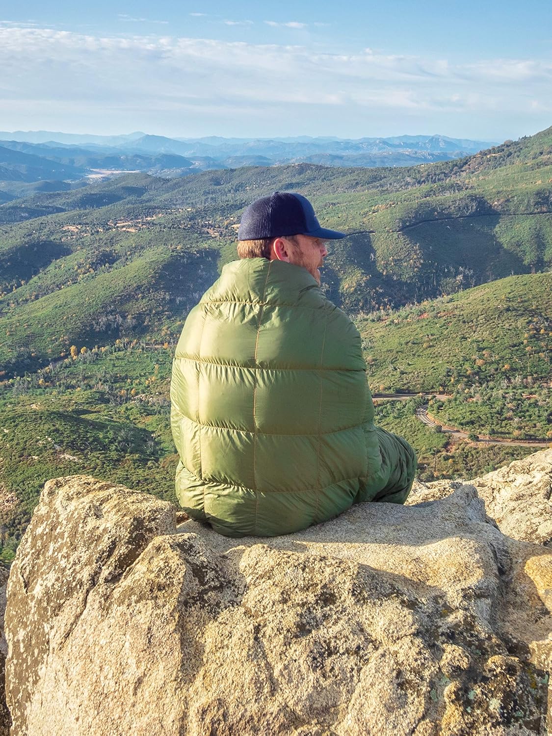 Get Out Gear Daunen-Campingdecke – für den Außenbereich, leicht, verstaubar, 650 Füllung, kompakt, wasserdicht und warm, Rucksackreisen, Steppdecke für Camping, Wandern, Reisen, Hängematte