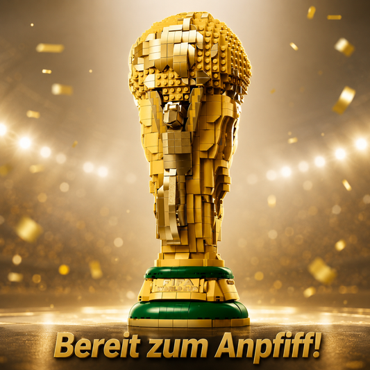 Editions Sports Offizieller Pokal der FIFA Fußball-Weltmeisterschaft - 3D DIY Modell mit sammelbarer Minifigur - Fußball Geschenk für Jungen & Mädchen ab 12 Jahren und Erwachsene Fans