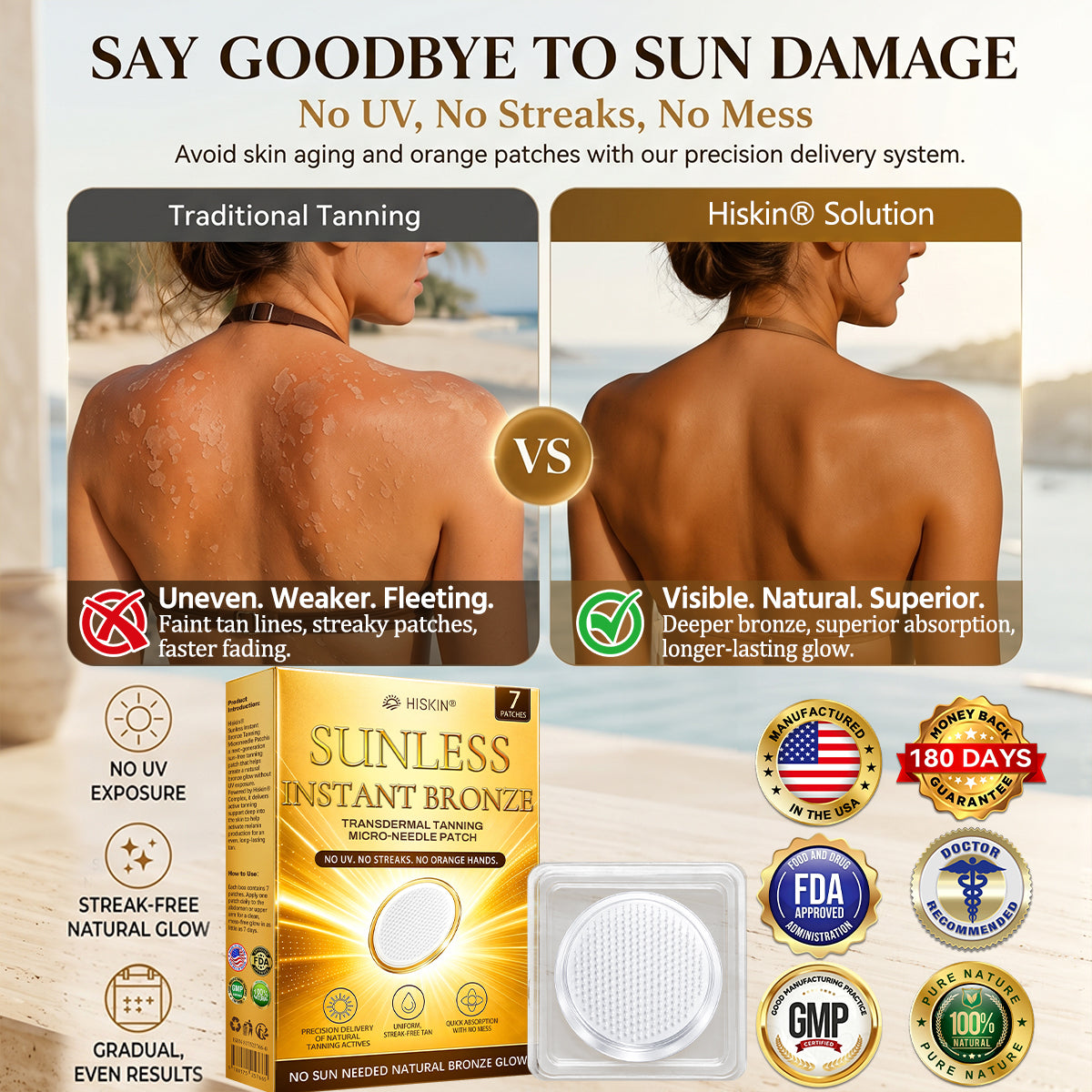 ☀️𝑶𝒇𝒇𝒊𝒄𝒊𝒂𝒍 𝑺𝒕𝒐𝒓𝒆 | ☀️ 𝐇𝐢𝐬𝐤𝐢𝐧® 𝐒𝐮𝐧𝐥𝐞𝐬𝐬 𝐈𝐧𝐬𝐭𝐚𝐧𝐭 𝐁𝐫𝐨𝐧𝐳𝐞 𝐓𝐚𝐧𝐧𝐢𝐧𝐠 𝐌𝐢𝐜𝐫𝐨𝐧𝐞𝐞𝐝