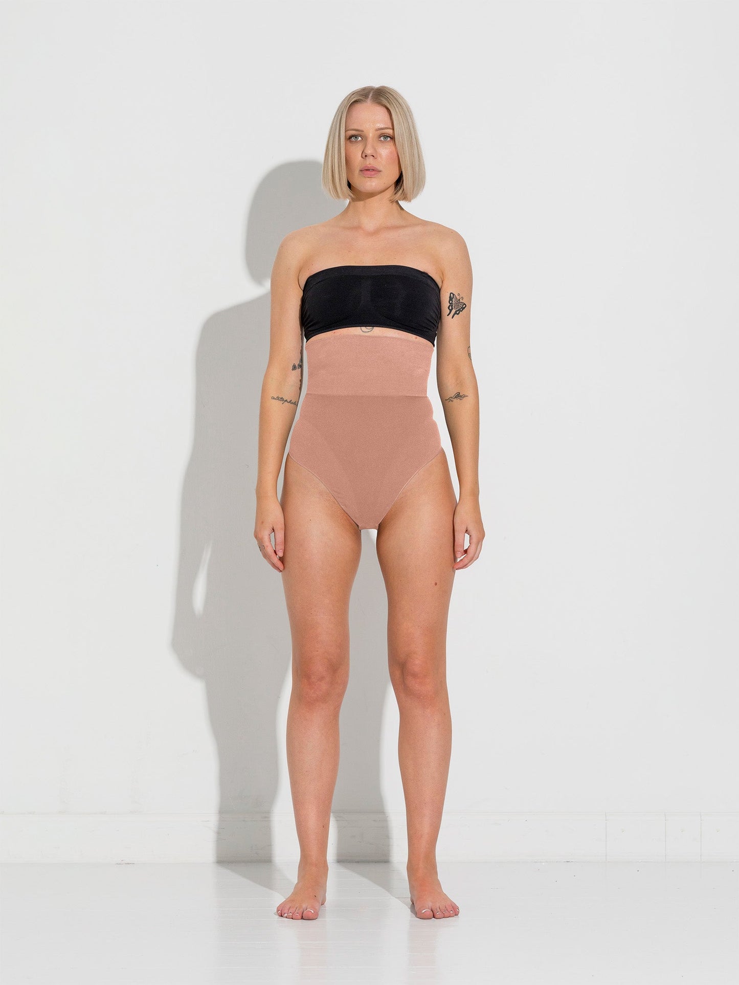 Second Skin High waist thong - Tan