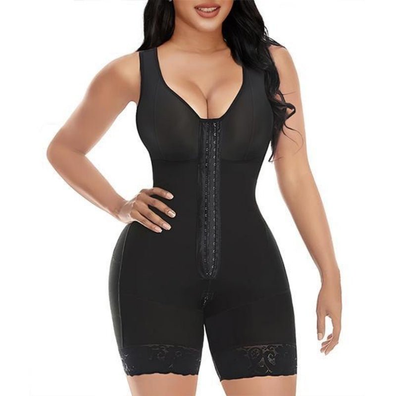 FAJAS COLOMBIANAS SHAPEWEAR FÜR DAMEN BAUCHKONTROLLE NACH OPERATIONEN GANZKÖRPERFORMER PO-LIFTER MIT REISSVERSCHLUSS IM ZWISCHENSCHRITT