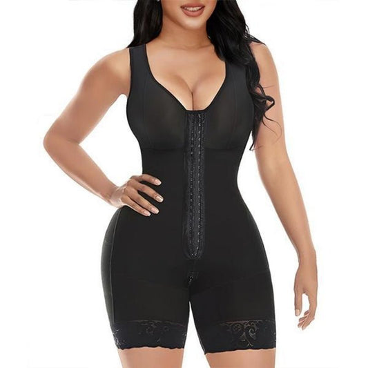 FAJAS COLOMBIANAS SHAPEWEAR FÜR DAMEN BAUCHKONTROLLE NACH OPERATIONEN GANZKÖRPERFORMER PO-LIFTER MIT REISSVERSCHLUSS IM ZWISCHENSCHRITT