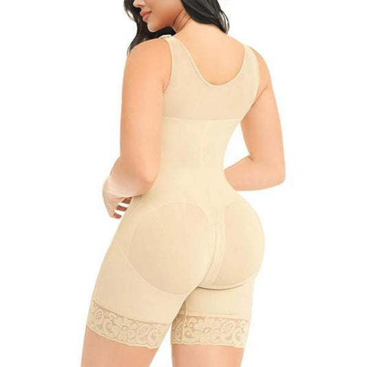 FAJAS COLOMBIANAS SHAPEWEAR FÜR DAMEN BAUCHKONTROLLE NACH OPERATIONEN GANZKÖRPERFORMER PO-LIFTER MIT REISSVERSCHLUSS IM ZWISCHENSCHRITT
