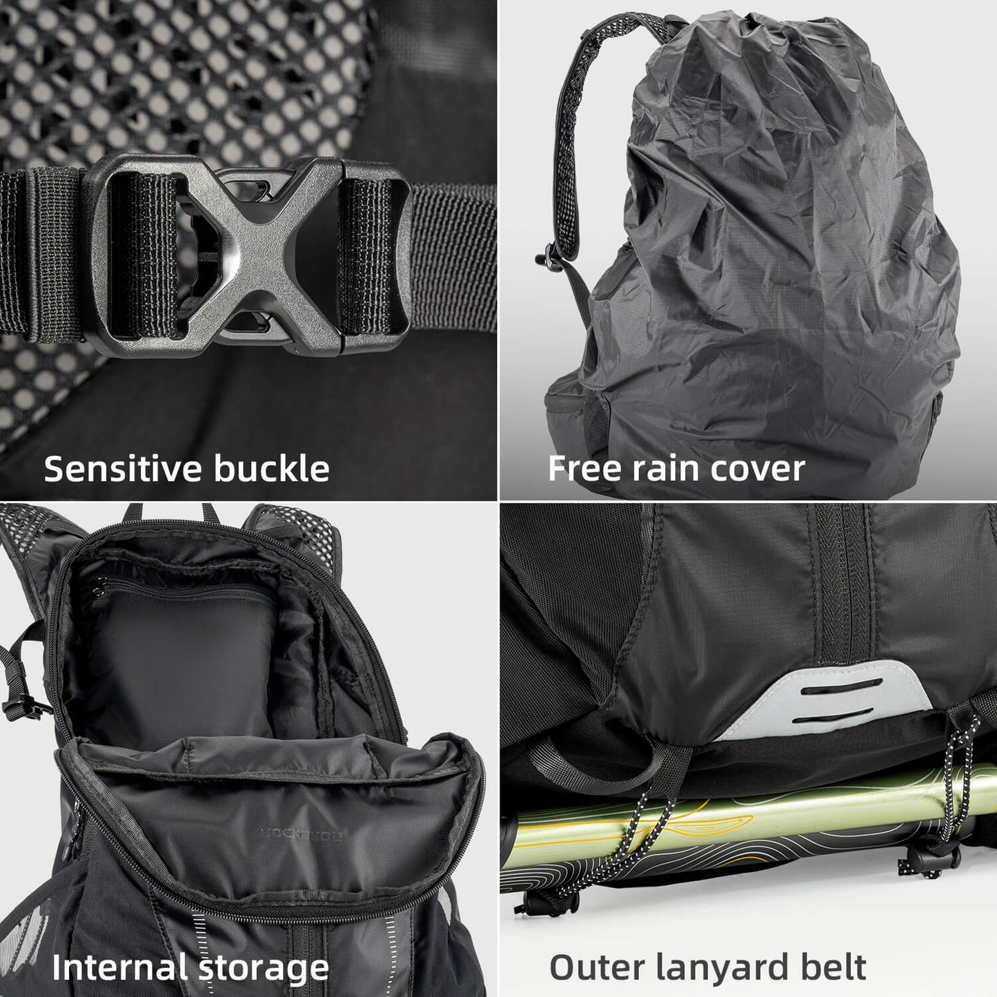 ROCKBROS Leichter Trinkrucksack für Outdoor-Sportarten