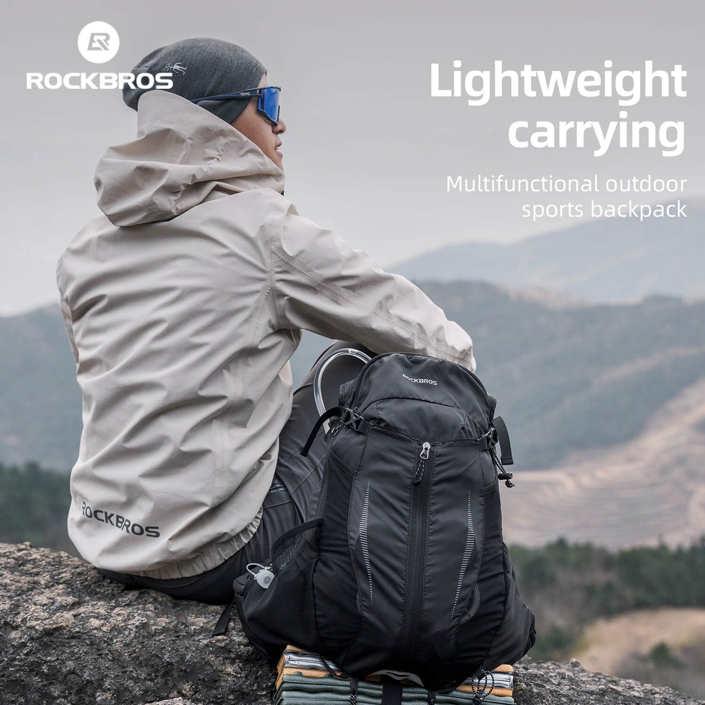 ROCKBROS Leichter Trinkrucksack für Outdoor-Sportarten