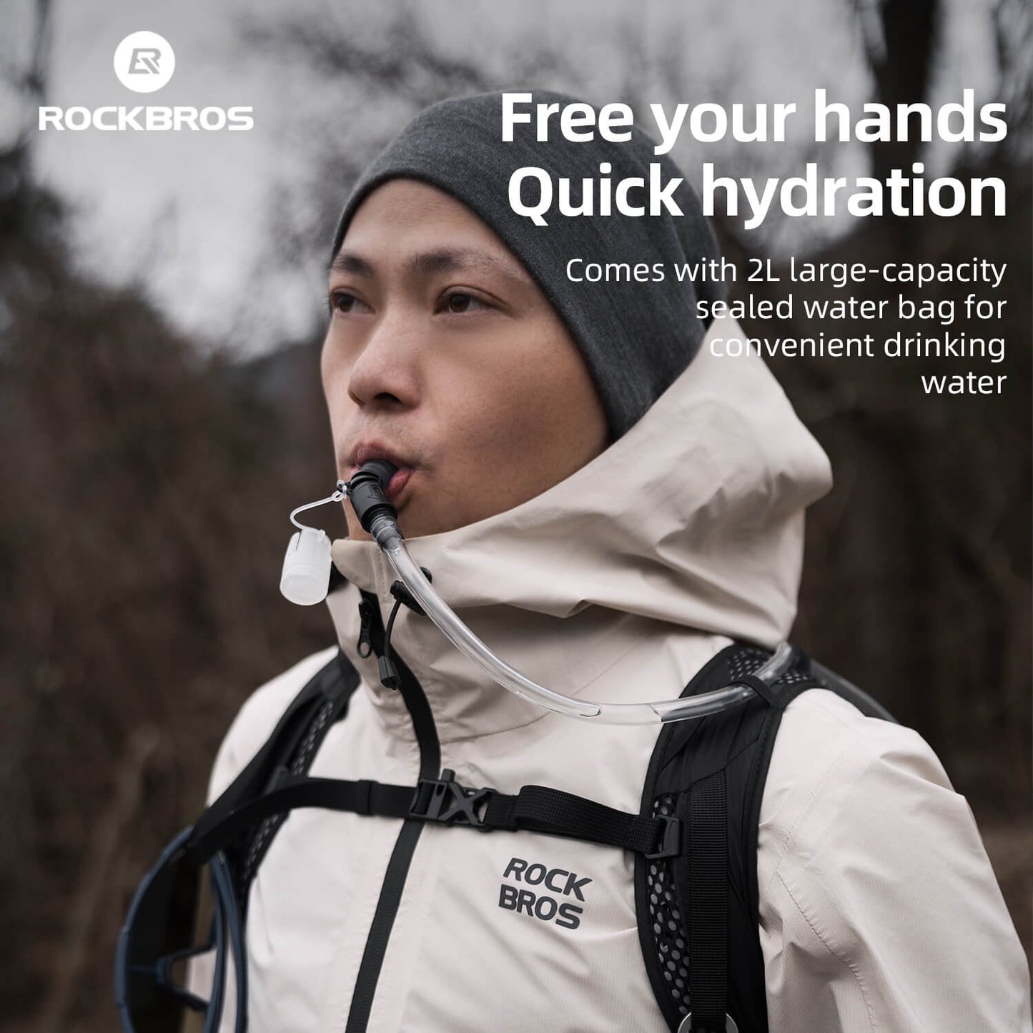 ROCKBROS Leichter Trinkrucksack für Outdoor-Sportarten