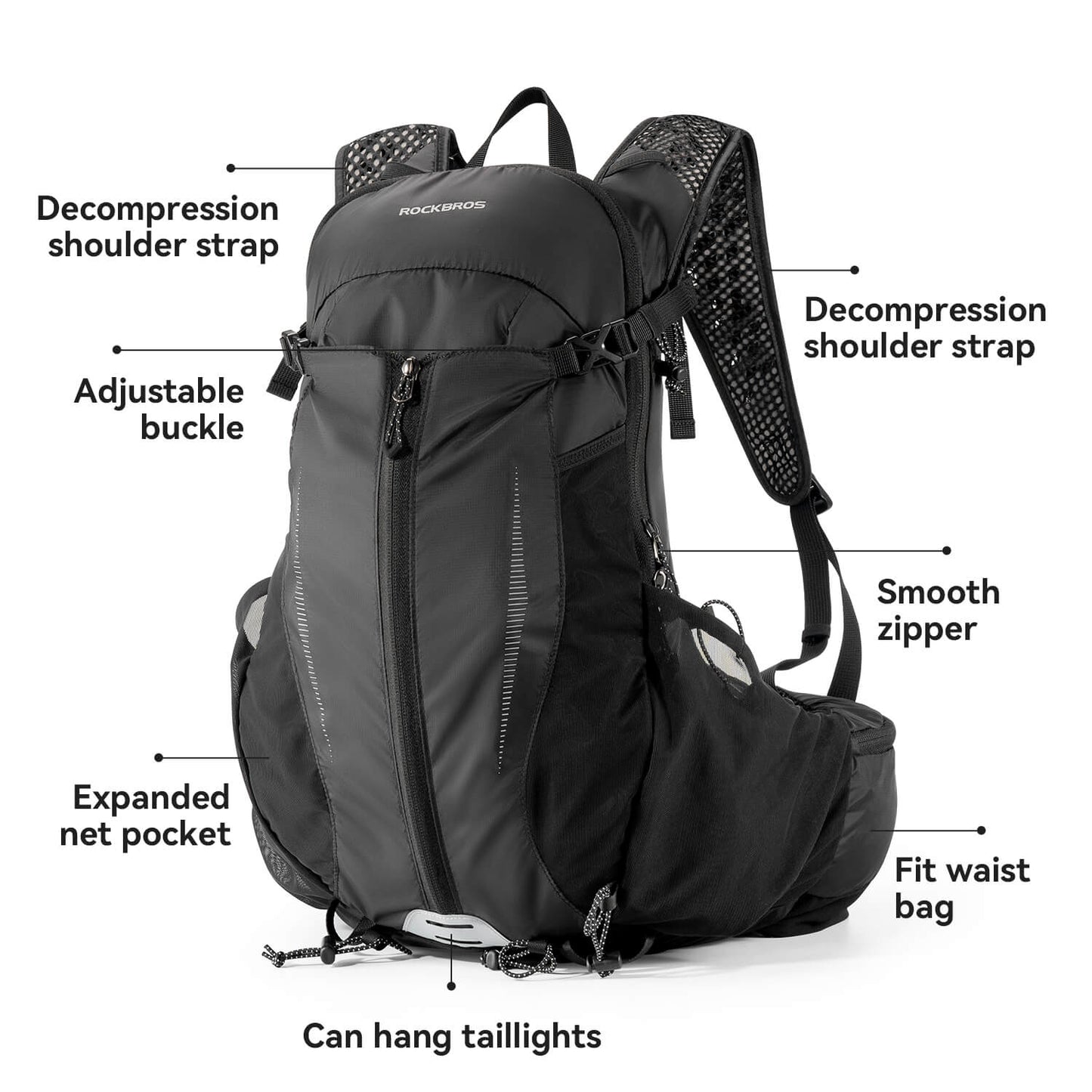 ROCKBROS Leichter Trinkrucksack für Outdoor-Sportarten